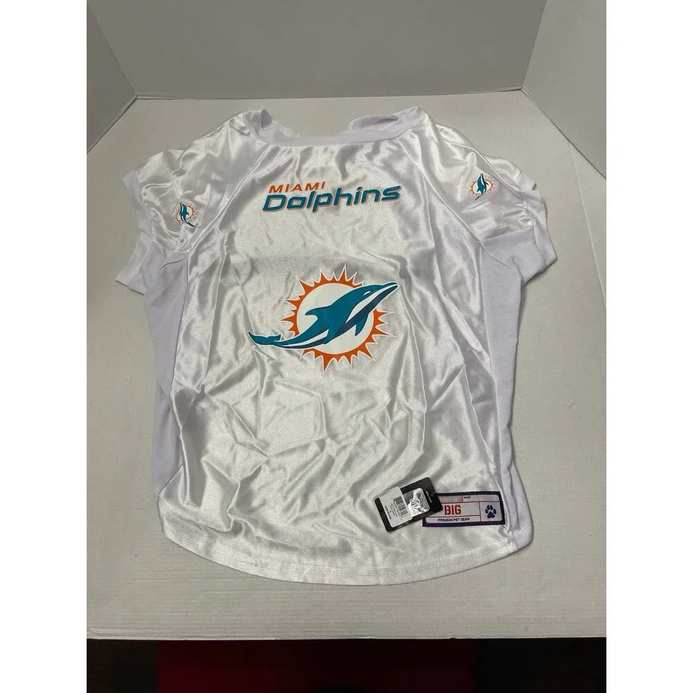 Littleearth Miami Dolphins Big Pet Stretch Jersey Size Big New With Tag